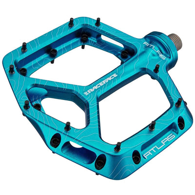 Atlas Pedals - Platform Aluminum 9/16" Turquoise - bike pedals