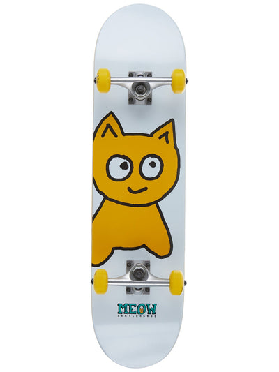 Meow Big Cat White Complete Skateboard 8 x 32 - image 1