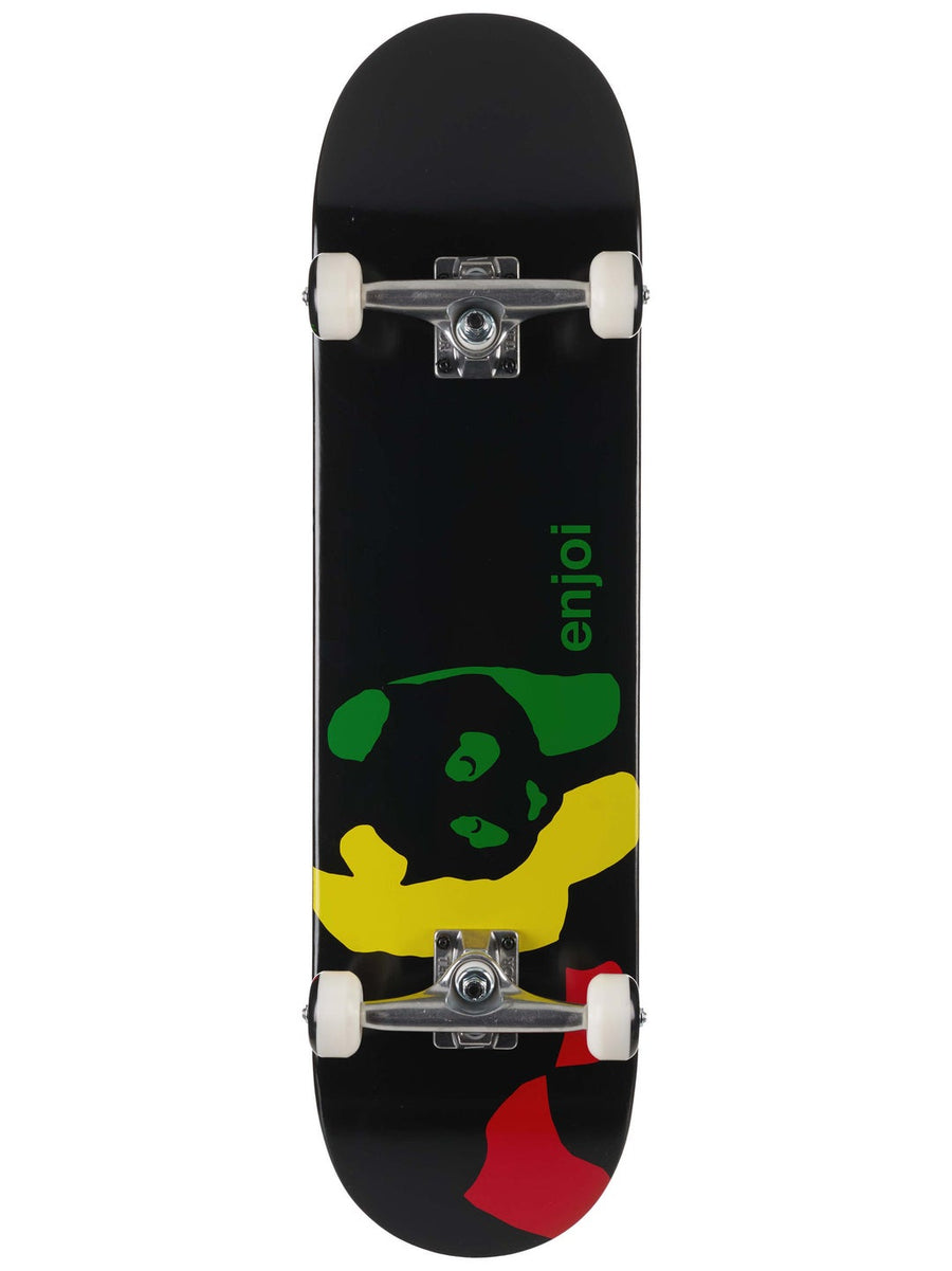 Enjoi Rasta Panda Complete Skateboard 8.25 x 32 - image 1