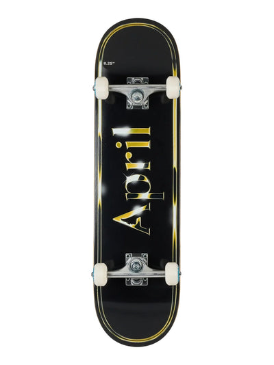 April OG Logo Golden Black Complete Skateboard 8.25 x 31.92 - image 1