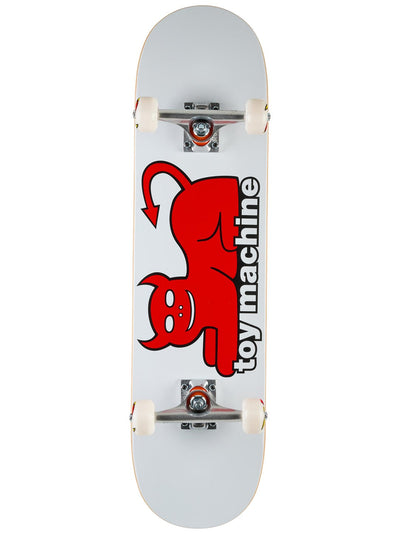 Toy Machine Devil Cat White Complete Skateboard 8.0 x 31.84 - image 1