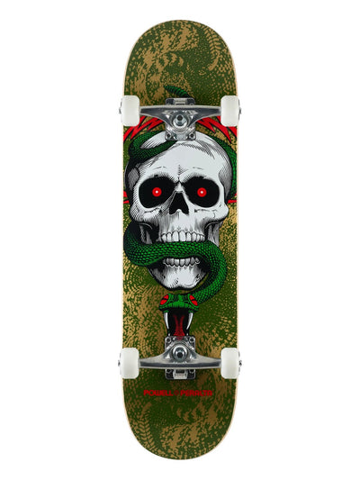 Powell Peralta Skull & Snake Olive Complete Skateboard 8.25x31.95 - image 1