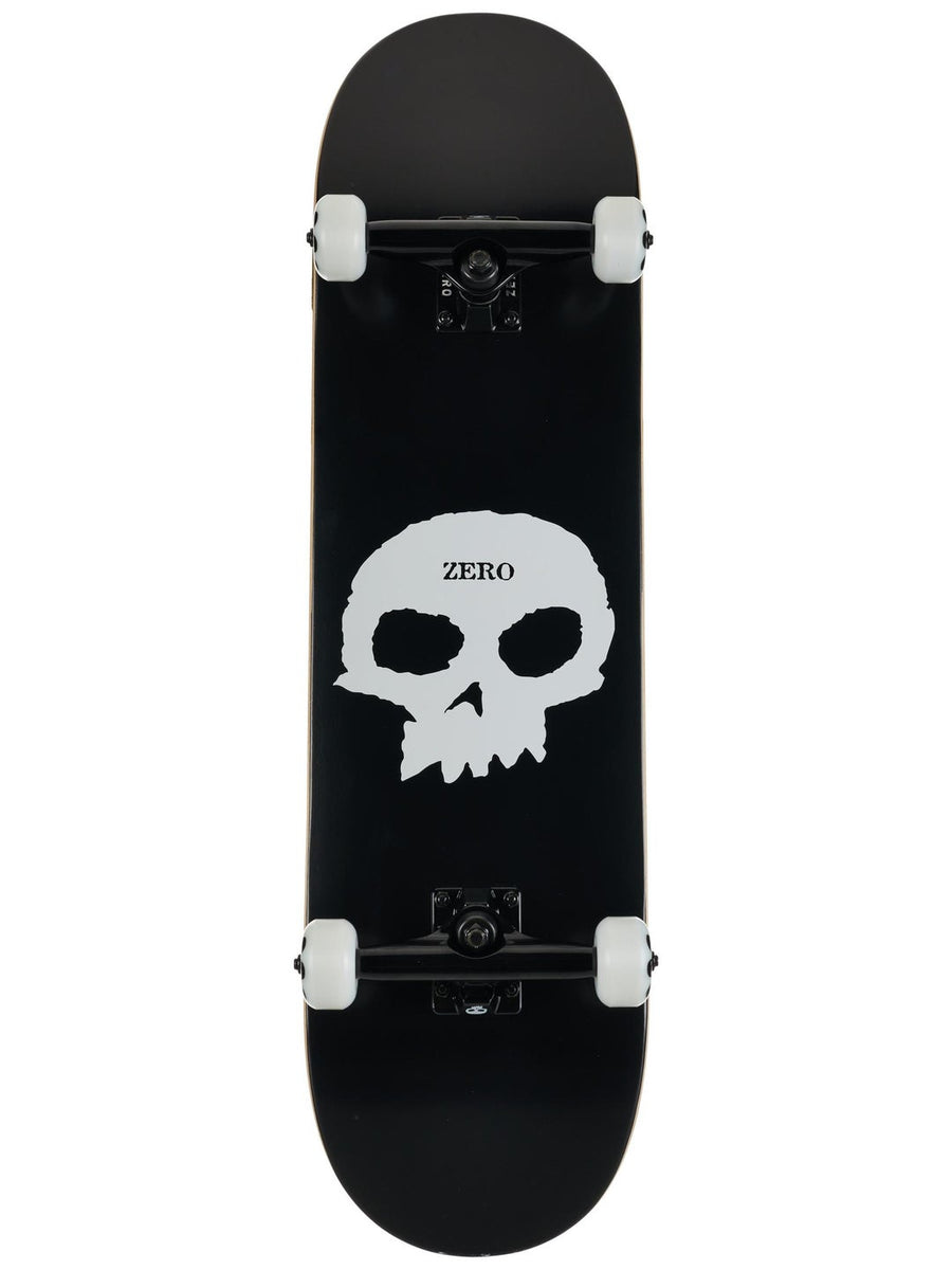 Zero Single Skull Black/White Complete Skateboard 8.25 x 32 - image 1