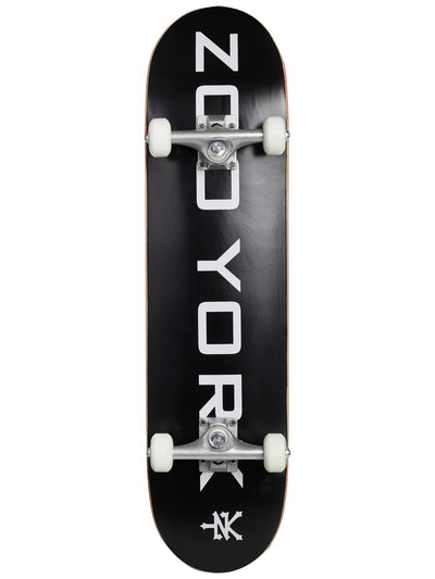 Zoo York Logo Block Black/White Complete Skateboard 7.75 x 31.5 - image 1