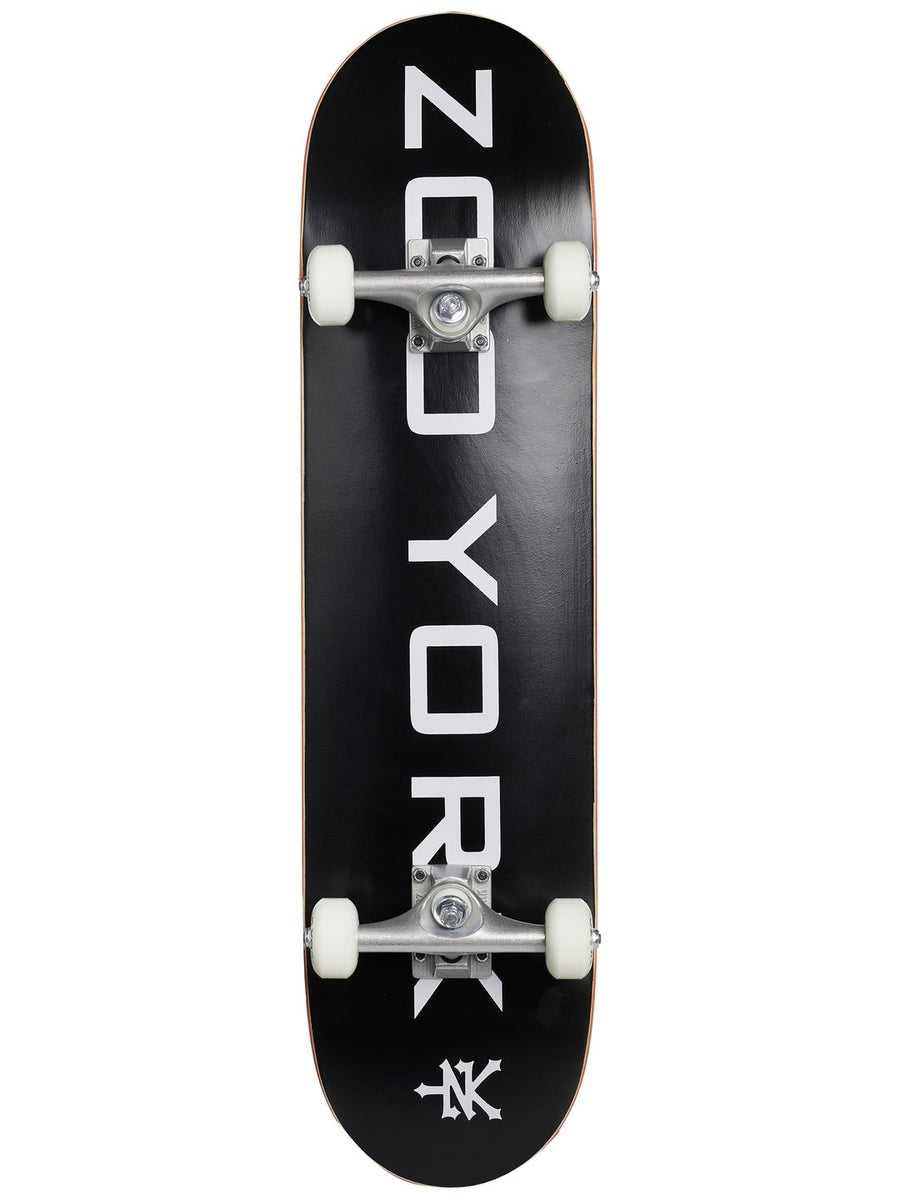 Zoo York Logo Block Black/White Complete Skateboard 7.75 x 31.5 - image 1