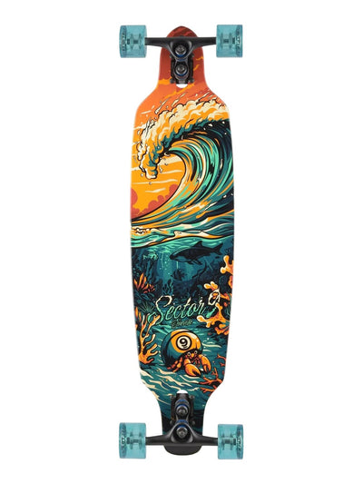 Sector 9 Flipside Fractal Complete Skateboard 9 x 36 - image 1