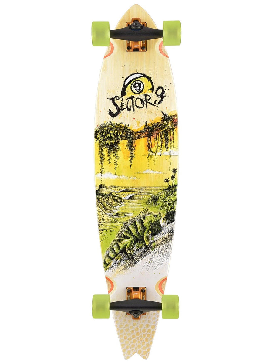 Sector 9 Offshore Temple Complete Skateboard 9.375 x 39.5 - image 1