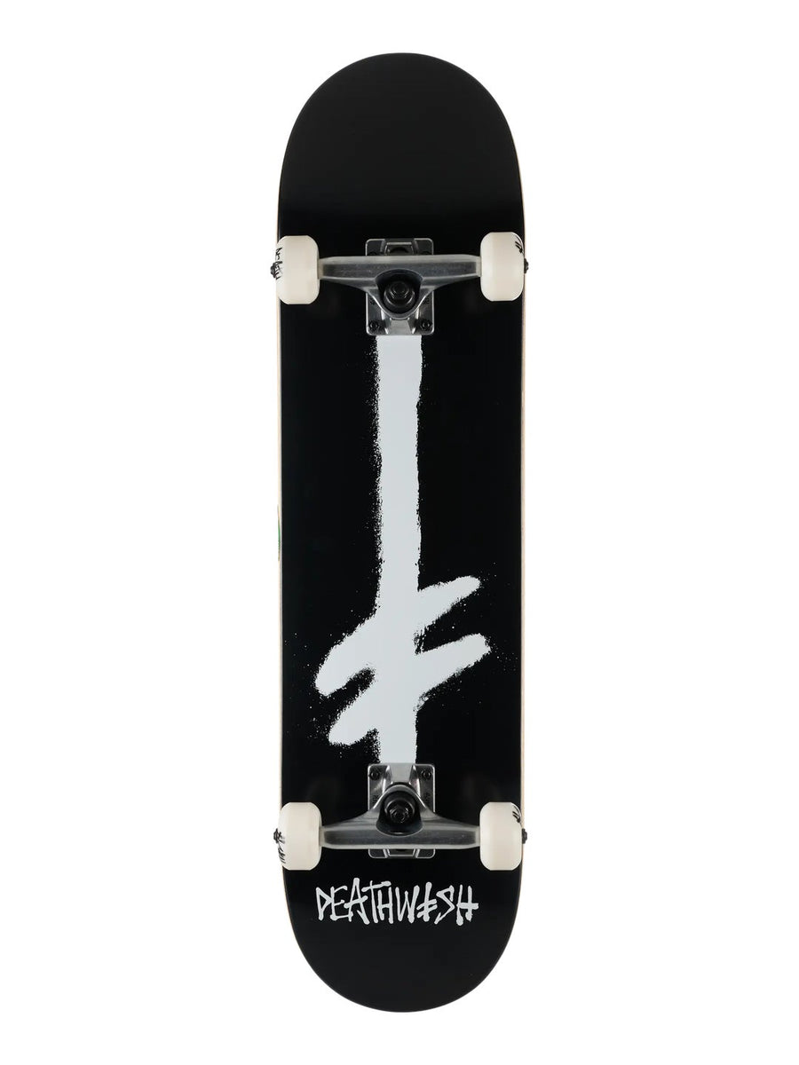 Deathwish Gang Spray Black/White Complete Skateboard 7.75 x 31.25 - image 1