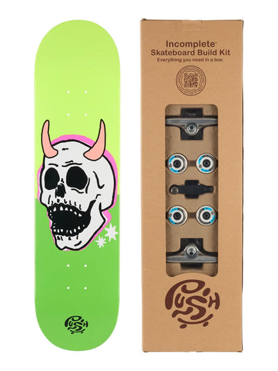 Push Skull Horns In-Complete Skateboard 8.0 x 31.6 - image 1