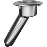 Screwless Rod Cup Holder Combo - Oval Top - Boat Rod Holder - 30 degree