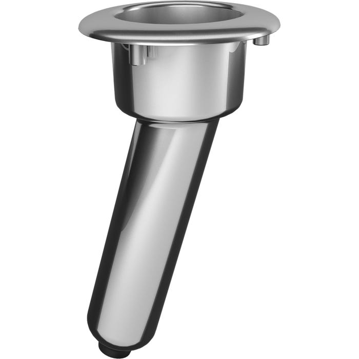 Screwless Rod Cup Holder Combo - Round Top - Boat Rod Holder - 15 degree