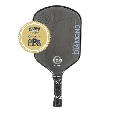 Six Zero Double Black Diamond Control 16mm Paddle - pickleball paddle