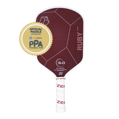 Six Zero Ruby 16mm Pickleball Paddle - pickleball paddle