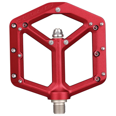 Spike Reboot Platform Bike Pedals- Red - bike pedals