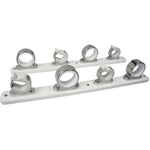 Spring Loaded 4 Rod Holders - Boat Rod Holder - White/White