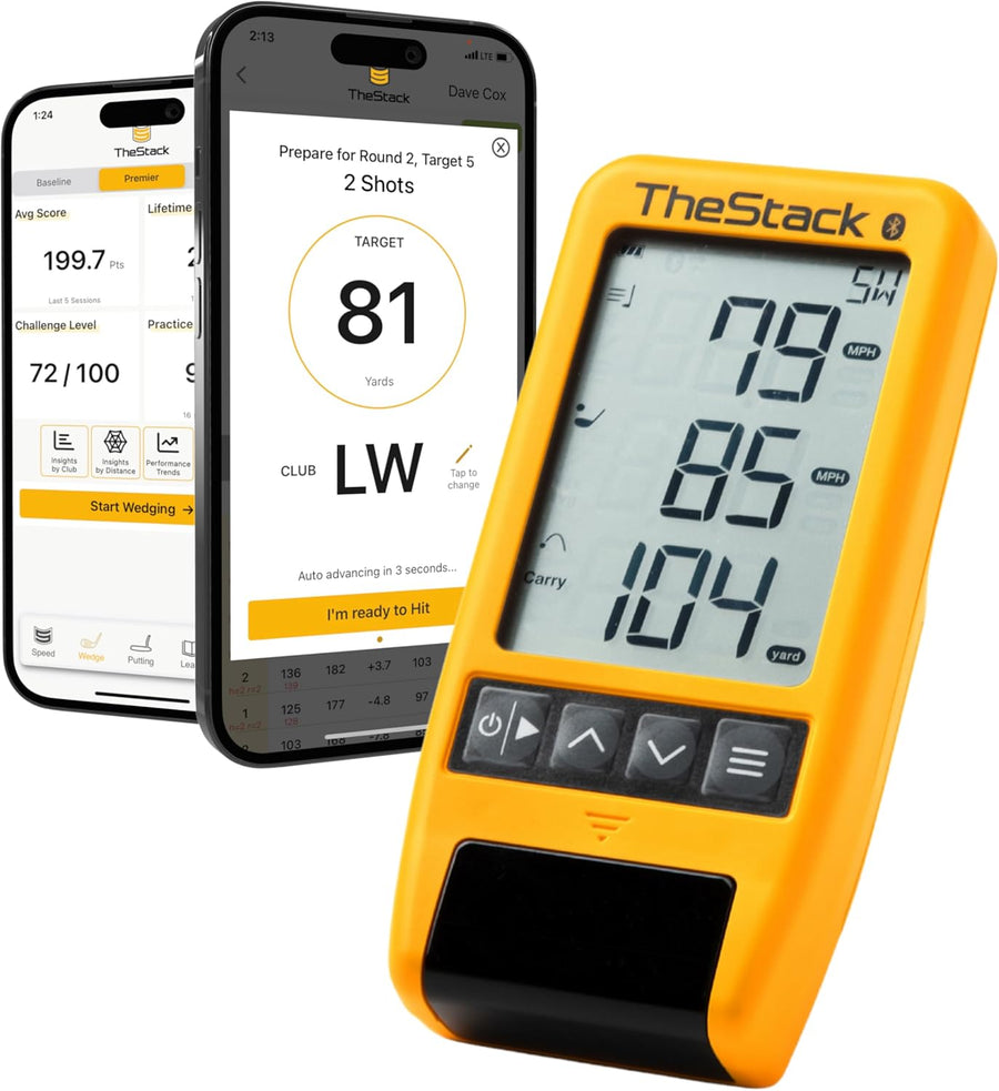 TheStack™ Radar | Golf Launch Monitor | App-Based Training System and Golf Swing Analyzer | Trainer Golf Swing Training Aid | Golf Launch Monitor Portable
