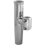 Stainless Steel Clamp-On Boat Rod Holder - Fits 1.6875" and 1.9375" Tube Di