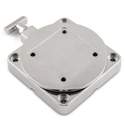 Low-Profile Stainless Steel Swivel Mounting Base for Downriggers - Fishing Boat Accessory - Default Title
