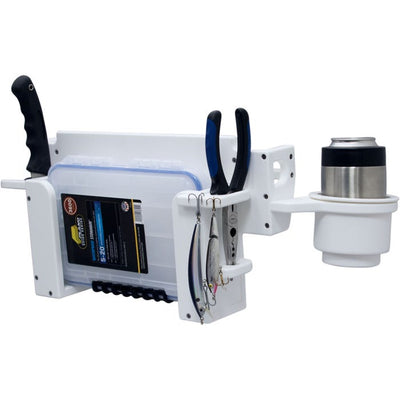 SUP Leaning Post Gear Caddy - Boat Tackle Storage - Bote Tackle Rac Caddy