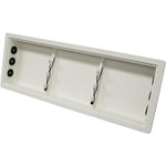 3 Rod Gunwale Rod Holder Box - Boat Rod Holder - Arctic White