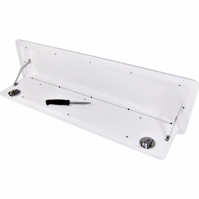 Tilt Out Cutting Board - Boat Cutting Board - Arctic White