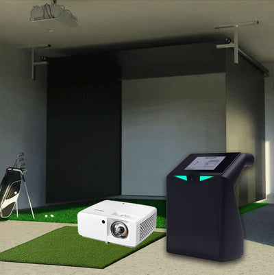 TruGolf LaunchBox - Vanish retractable golf simulator package