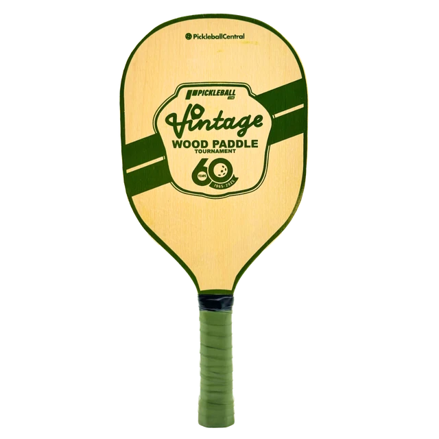 60th Anniversary Vintage Wood Pickleball Paddle - pickleball paddle