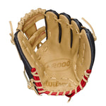 Wilson A2000 PF88SS Black/Blonde 11.25" - RHT Baseball Glove - image 2