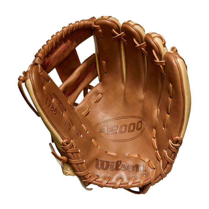 Wilson A2000 1786 Blonde/Saddle Tan 11.5"- RHT Baseball Glove - image 2