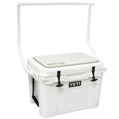 Cooler Leaning Post - YETI Tundra 35 - Fishing Boat Accessory - White/White