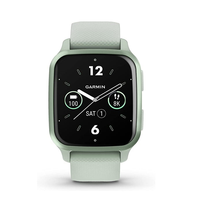 Garmin Venu® Sq 2 GPS Smartwatch, All-Day Health Monitoring, Long-Lasting Battery Life, AMOLED Display, Cool Mint