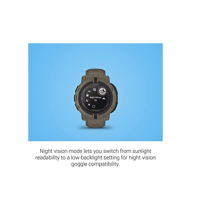 Tracback Routing Garmin Instinct 2 Solar, Tactical-Edition, GPS Outdoor Watch, Solar Ch ...