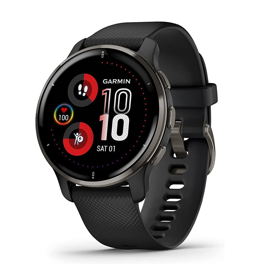 Garmin Venu 2 Plus GPS Smartwatch with Call and Text Advanced Health Monitoring and Fitness Features Slate with Black Band