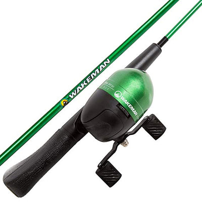 Wakeman Spawn Series Kids Spincast Combo and Tackle Set - Green