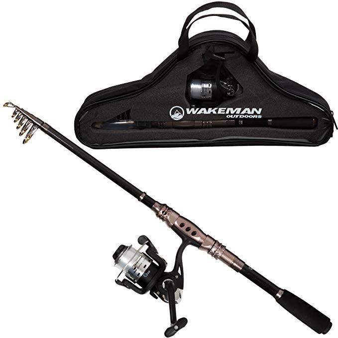 Wakeman Ultra Series Telescopic Spinning Rod and Reel Combo