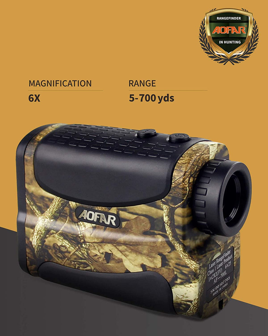 AOFAR HX-700N Hunting Range Finder 700 Yards Waterproof Archery Rangefinder for Bow Hunting