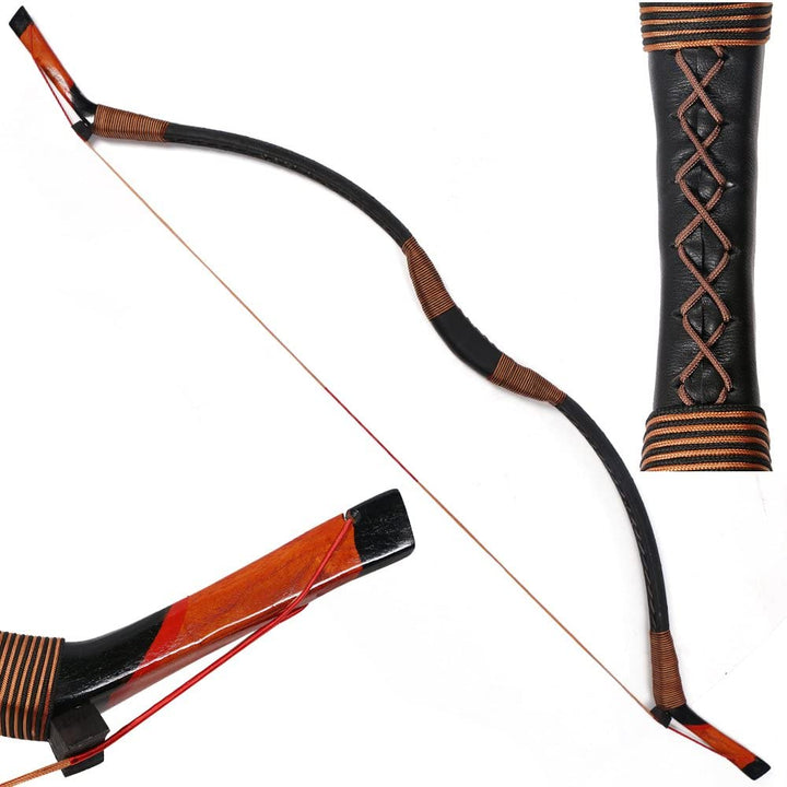 I-Sport Traditional Recurve Bow Hunting Handmade Longbow Archery Mongolian Horsebow 30-50lbs