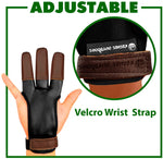 KESHES Archery Glove Finger Tab Accessories - Leather Gloves for Recurve & Compound Bow