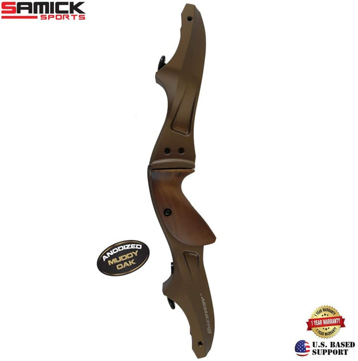 SAMICK 17" Discovery Fully MACHINED 6061 T6 Aluminum CNC ILF Riser/Shipped from The US/Free Take Down Bow Stringer Included