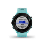 Garmin Forerunner 55, 010-02562-02 GPS Running Watch with Daily Suggested Workouts, Up to 2 Weeks of Battery Life, GPS Time Sync, Automatic Daylight, Aqua,