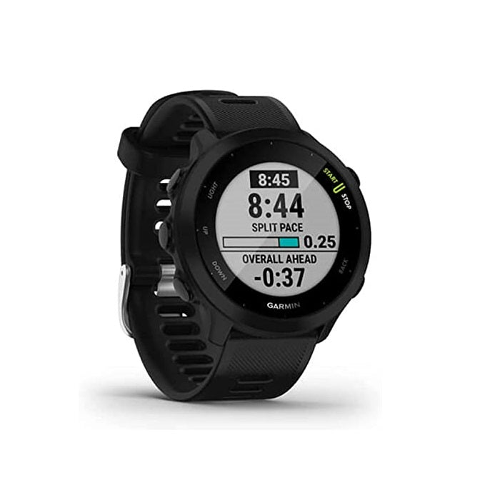 Garmin Forerunner 55, 010-02562-00 GPS Running Watch with Daily Suggested Workouts, Up to 2 Weeks of Battery Life, GPS Time Sync, Automatic Daylight, Black