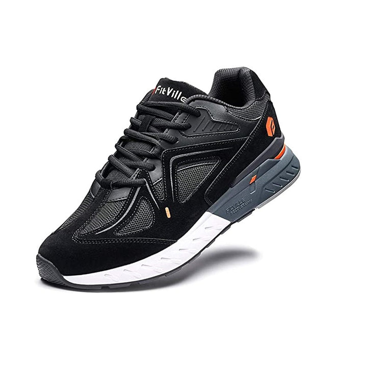 FitVille Extra Wide Walking Shoes for Men Wide Width Sneakers for Flat Feet Arch Fit Heel Pain Relief - Rebound Core