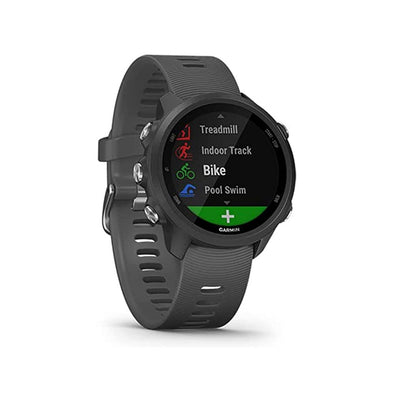 Garmin Forerunner 245, 010-02120-00 GPS Running GPS Units Smartwatch with Advanced Dynamics, Music Watch, Automatic Daylight, Slate Gray