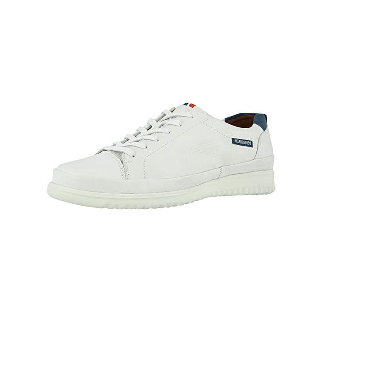 Mephisto Mens Thomas Lace Up Walking Shoes, White/Denim Oregon, Size 8